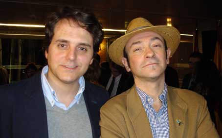 Domingo Villar y Javier Puebla, autores de La lista negra, el futuro de la serie noir española según Aléx Martín-Escribá y Javier Sánchez Zapatero.