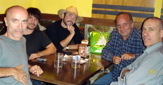 El grupo de Brooklyn, 2010. Federico Mañas, Achero Mañas, Javier Puebla, Fermín Cabal, Carlos Madrigal.