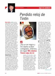 Tintin reloj perdido, by Puebla, Javier Puebla, copyritht.